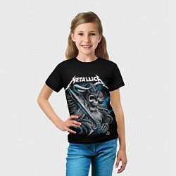 Футболка детская Metallica, цвет: 3D-принт — фото 2