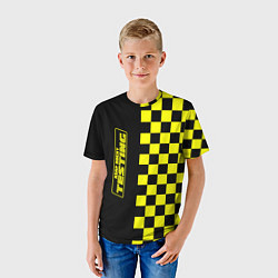 Футболка детская Testing ASAP Rocky: Yellow Grid, цвет: 3D-принт — фото 2
