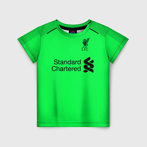 Детская футболка Liverpool: Alisson GK 18-19 / 3D-принт – фото 1
