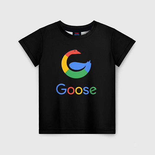 Детская футболка GOOSE / 3D-принт – фото 1