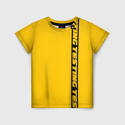 Детская футболка ASAP Rocky: Yellow Testing / 3D-принт – фото 1