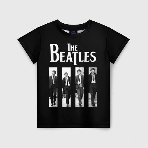 Детская футболка The Beatles: Black Side / 3D-принт – фото 1