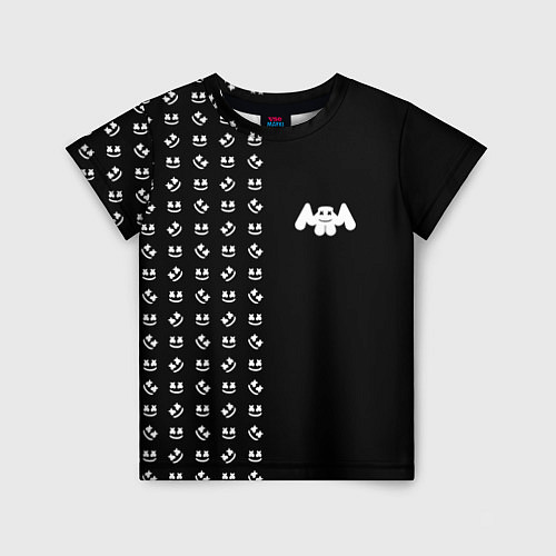 Детская футболка Marshmello: Dark Style / 3D-принт – фото 1