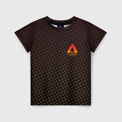 Детская футболка Apex Legends: Orange Dotted / 3D-принт – фото 1