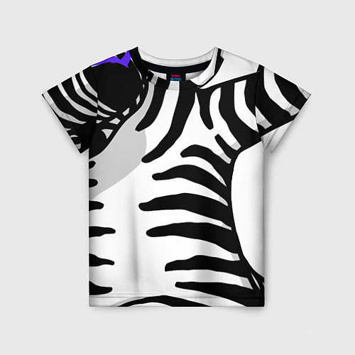 Детская футболка Zebra DAB / 3D-принт – фото 1