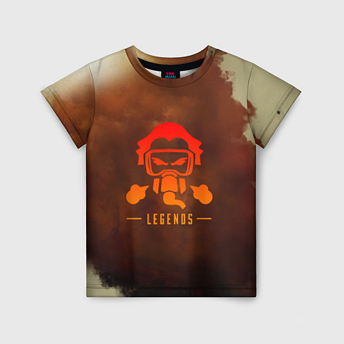 Детская футболка Apex Legends: Caustic Logo / 3D-принт – фото 1