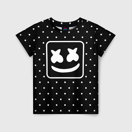 Детская футболка Marshmelo Black / 3D-принт – фото 1