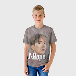 Футболка детская BTS J-Hope, цвет: 3D-принт — фото 2