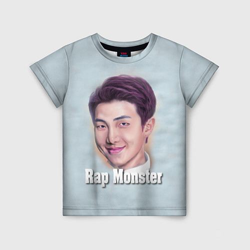 Детская футболка BTS Rap Monster / 3D-принт – фото 1