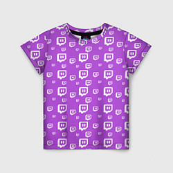 Детская футболка Twitch: Violet Pattern