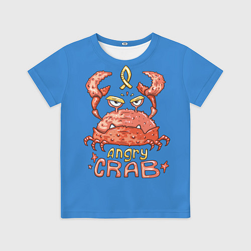 Детская футболка Hungry Crab / 3D-принт – фото 1