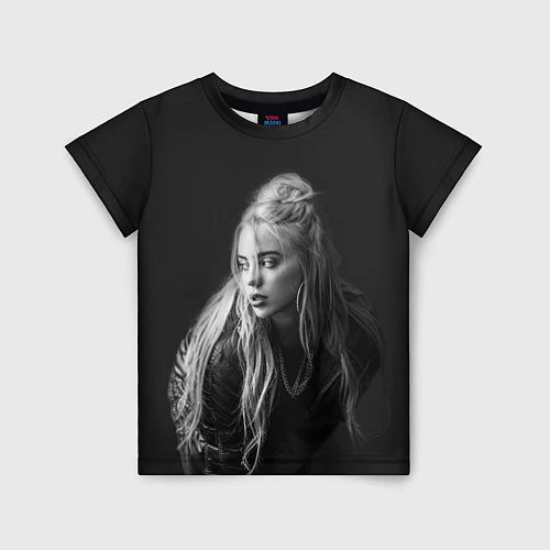 Детская футболка Billie Eilish: Black Fashion / 3D-принт – фото 1
