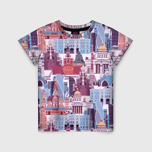 Детская футболка Москва архитектура / 3D-принт – фото 1