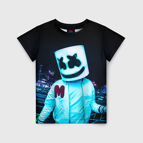 Детская футболка MARSHMELLO / 3D-принт – фото 1