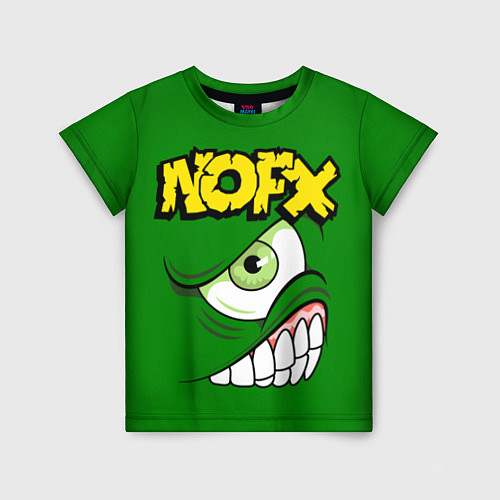 Детская футболка NOFX Face / 3D-принт – фото 1