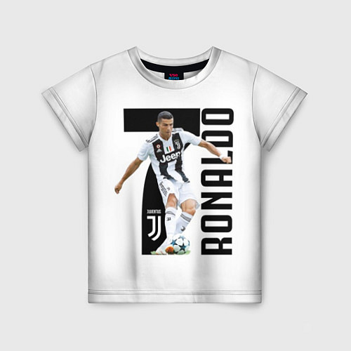 Детская футболка Ronaldo the best / 3D-принт – фото 1