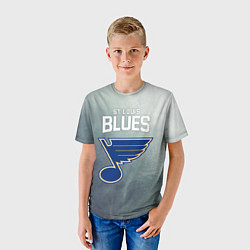 Футболка детская St Louis Blues, цвет: 3D-принт — фото 2