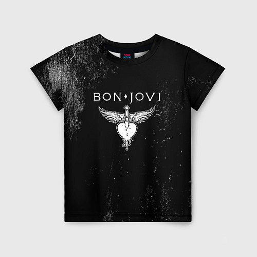 Детская футболка Bon Jovi / 3D-принт – фото 1