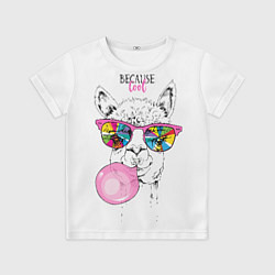 Футболка детская Because cool, цвет: 3D-принт