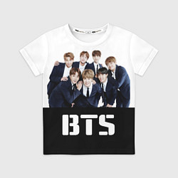 Футболка детская BTS постер, цвет: 3D-принт