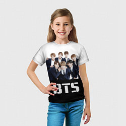 Футболка детская BTS постер, цвет: 3D-принт — фото 2