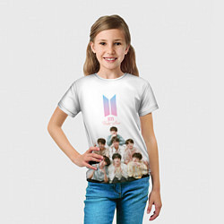 Футболка детская Take love BTS, цвет: 3D-принт — фото 2