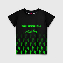 Детская футболка Billie Eilish: Green & Black Autograph