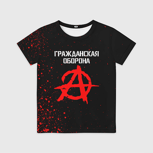 Детская футболка ГРАЖДАНСКАЯ ОБОРОНА / 3D-принт – фото 1