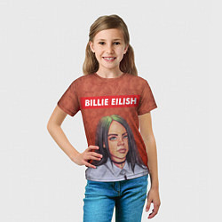 Футболка детская Billie Eilish, цвет: 3D-принт — фото 2