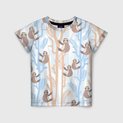 Футболка детская Ленивец стайл, цвет: 3D-принт