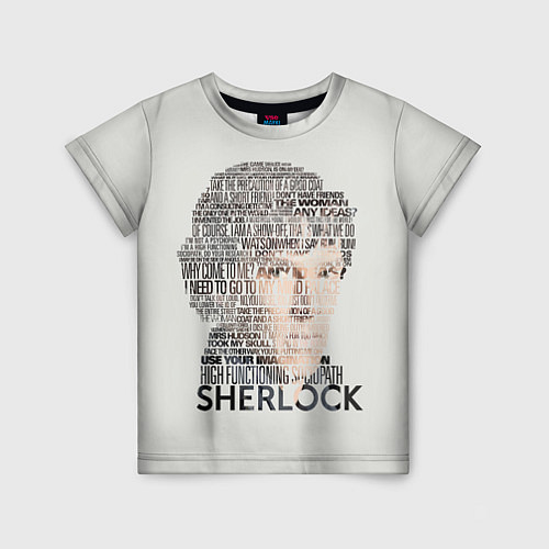 Детская футболка Sherlock / 3D-принт – фото 1