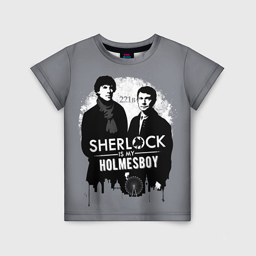 Детская футболка Sherlock Holmesboy / 3D-принт – фото 1