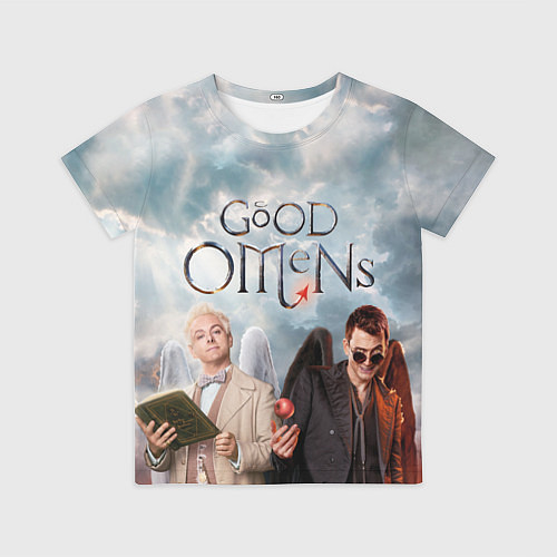 Детская футболка Good Omens / 3D-принт – фото 1