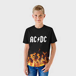 Футболка детская AC DC, цвет: 3D-принт — фото 2