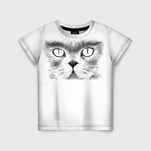 Детская футболка Моська кота / 3D-принт – фото 1