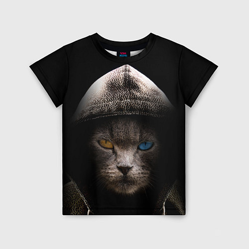 Детская футболка Уличный кот / 3D-принт – фото 1