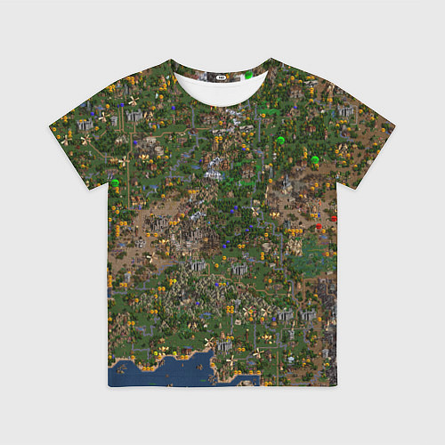 Детская футболка Карта в Heroes 3 / 3D-принт – фото 1