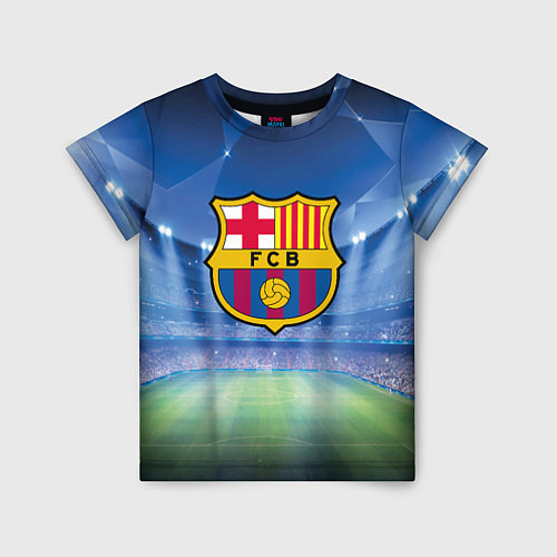 Детская футболка FC Barcelona / 3D-принт – фото 1