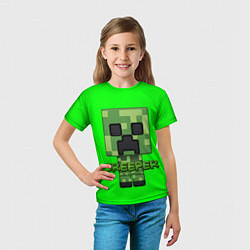 Футболка детская MINECRAFT CREEPER, цвет: 3D-принт — фото 2