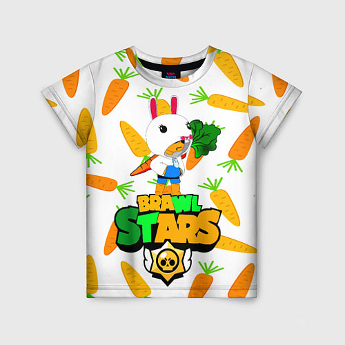 Детская футболка BRAWL STARS х LEON RABBIT / 3D-принт – фото 1
