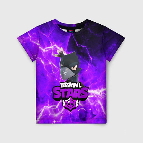 Детская футболка BRAWL STARS CROW / 3D-принт – фото 1