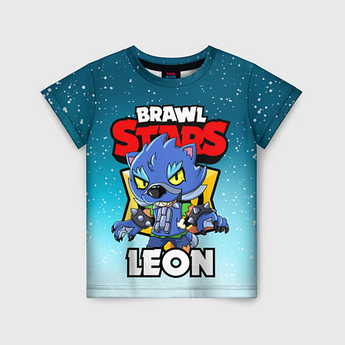 Детская футболка BRAWL STARS WEREWOLF LEON / 3D-принт – фото 1
