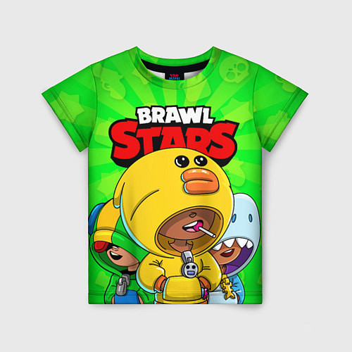 Детская футболка BRAWL STARS LEON / 3D-принт – фото 1
