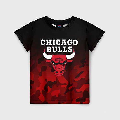 Детская футболка CHICAGO BULLS / 3D-принт – фото 1