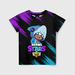 Детская футболка Brawl Stars LEON SHARK