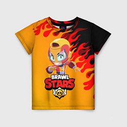 Футболка детская BRAWL STARS MAX, цвет: 3D-принт