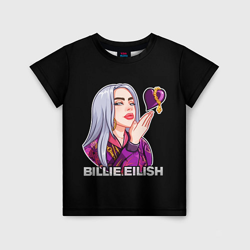 Детская футболка BILLIE EILISH / 3D-принт – фото 1