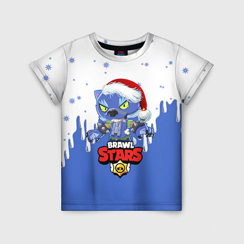 Детская футболка BRAWL STARS ОБОРОТЕНЬ LEON / 3D-принт – фото 1