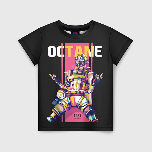 Детская футболка Apex Legends Octane / 3D-принт – фото 1