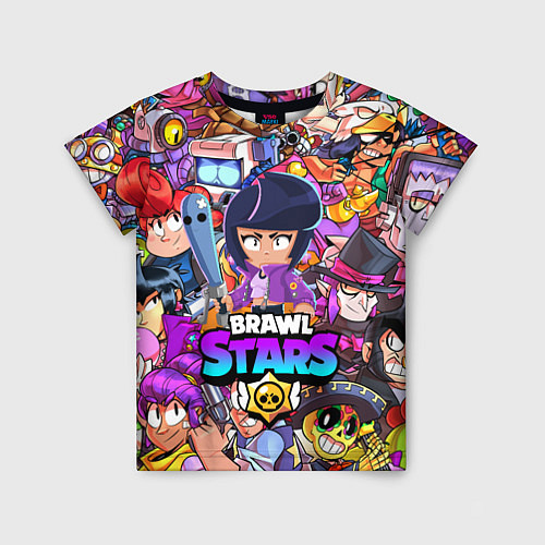 Детская футболка BRAWL STARS BIBI / 3D-принт – фото 1